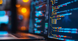 Código en monitor
